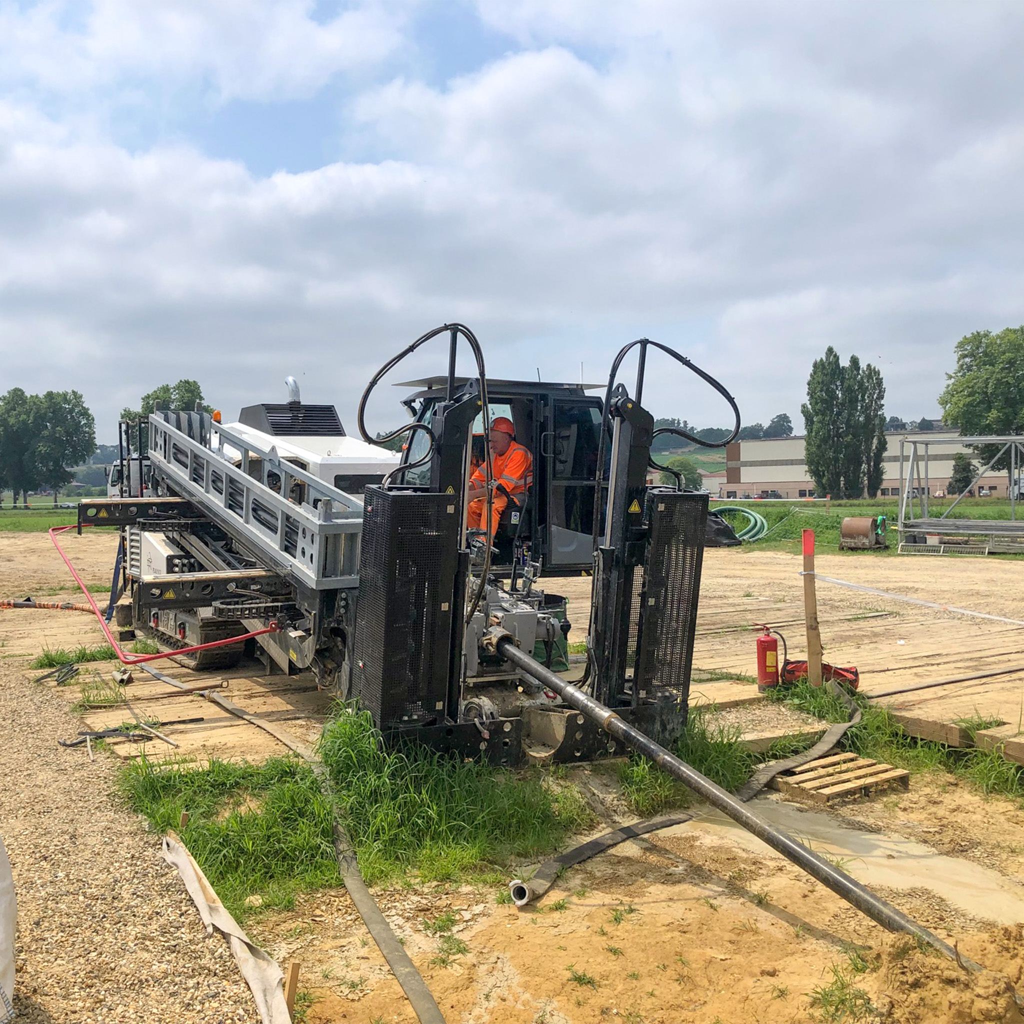 forage dirigé avec machine foreuse P45